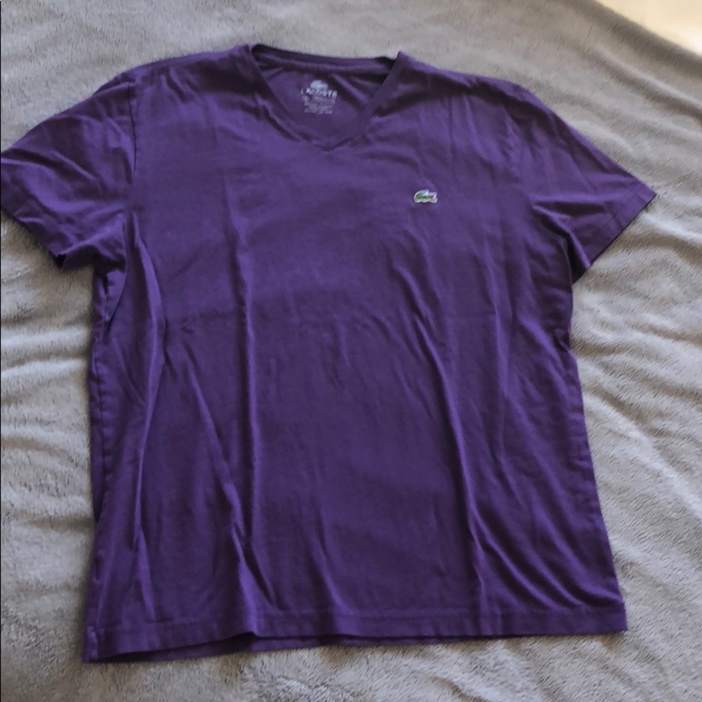 Lacoste v neck t-shirt
